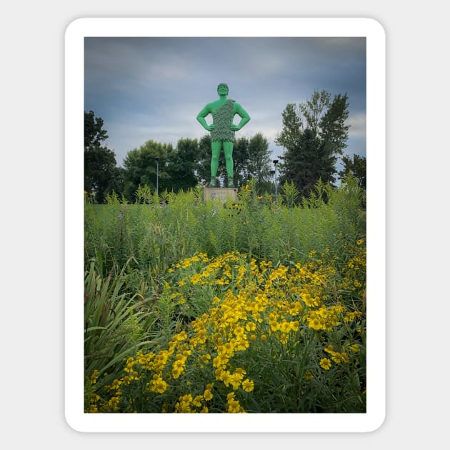 Jolly Green Giant Statue Sticker by Ckauzmann